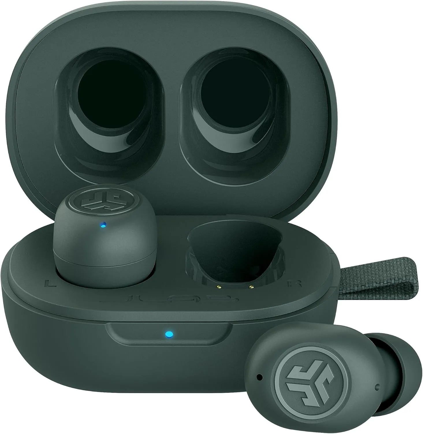 JLab JBuds Mini True Wireless Bluetooth Earbuds   Charging Case, Sage, IP55 Sweat and Dust Proof, Bluetooth Multipoint, Be Aware Audio, 3 EQ Sound Settings, Crystal Clear Calls