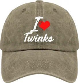 LGBT Hat I Love Twinks Hats and Gifts Cute Hats & Funny Hunting Hats and Funny Summer Hats and Funny