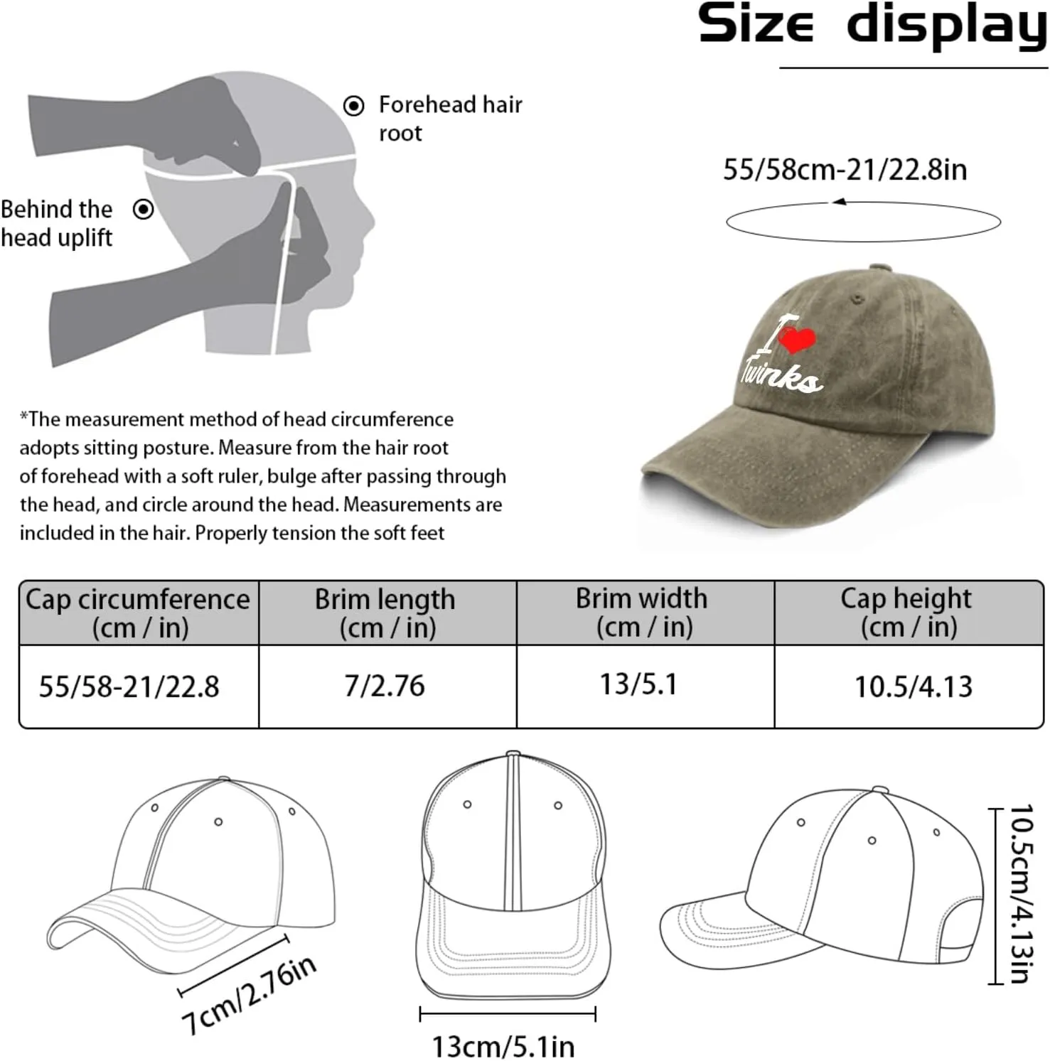 LGBT Hat I Love Twinks Hats and Gifts Cute Hats & Funny Hunting Hats and Funny Summer Hats and Funny