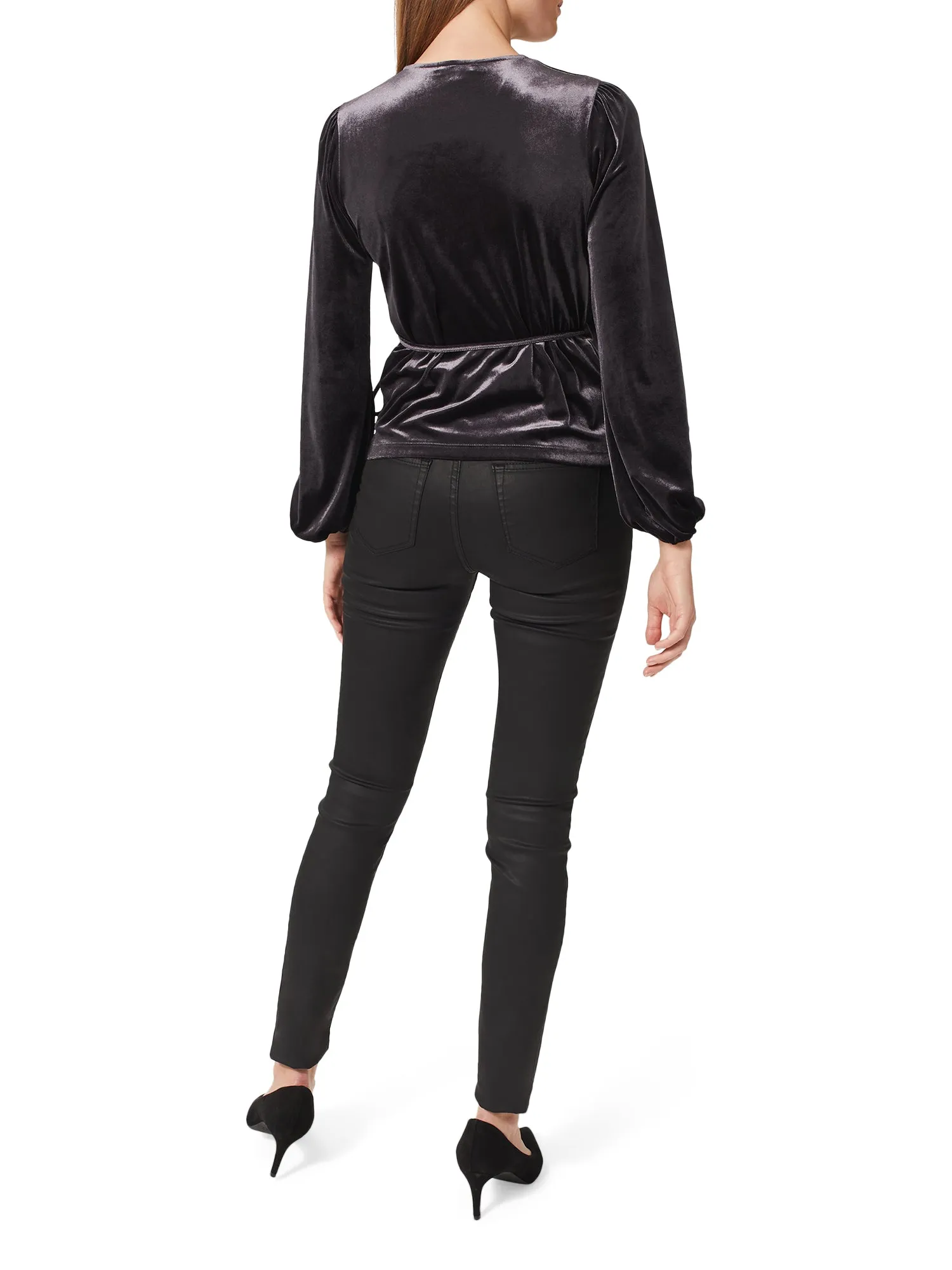 Livvy Velvet Wrap Top
