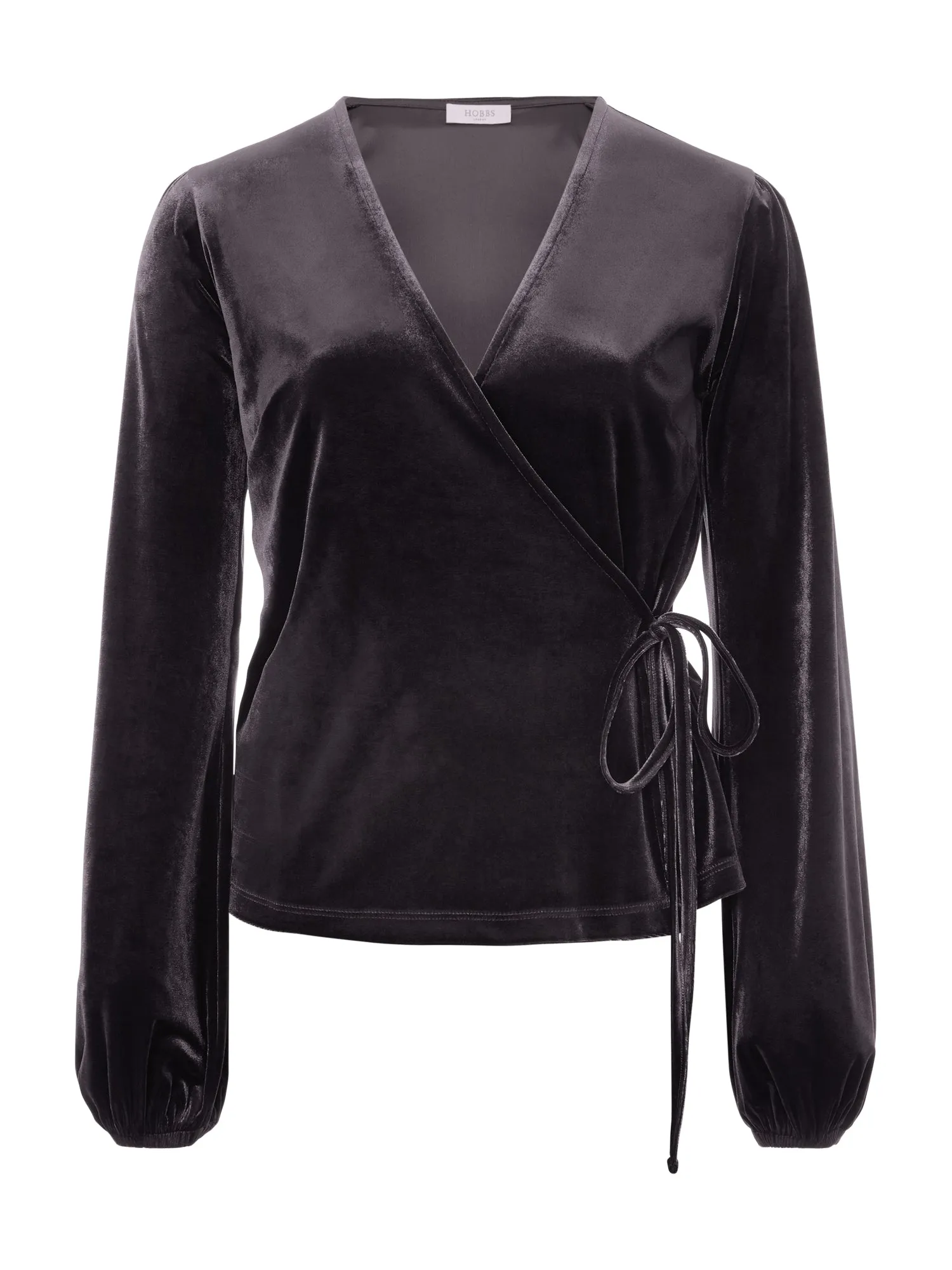 Livvy Velvet Wrap Top