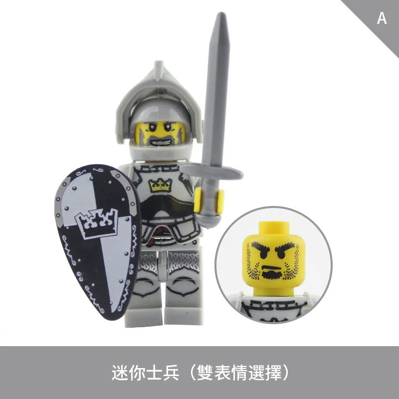 LOJO  AX9810 White Crown Knight Minifigure