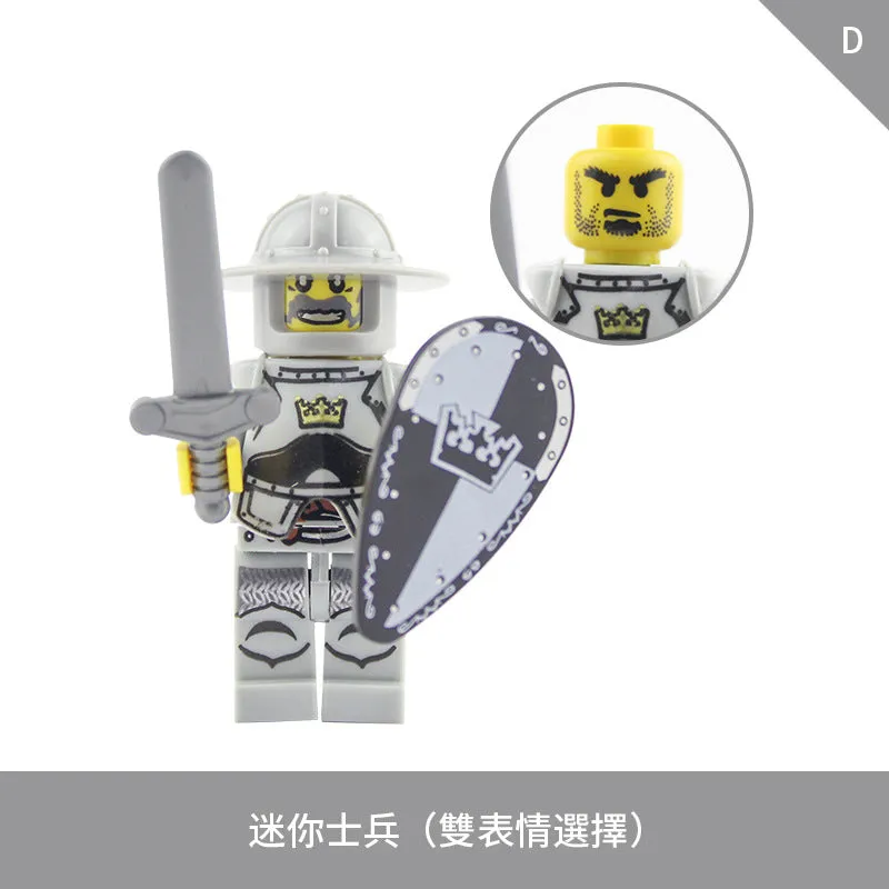LOJO  AX9810 White Crown Knight Minifigure
