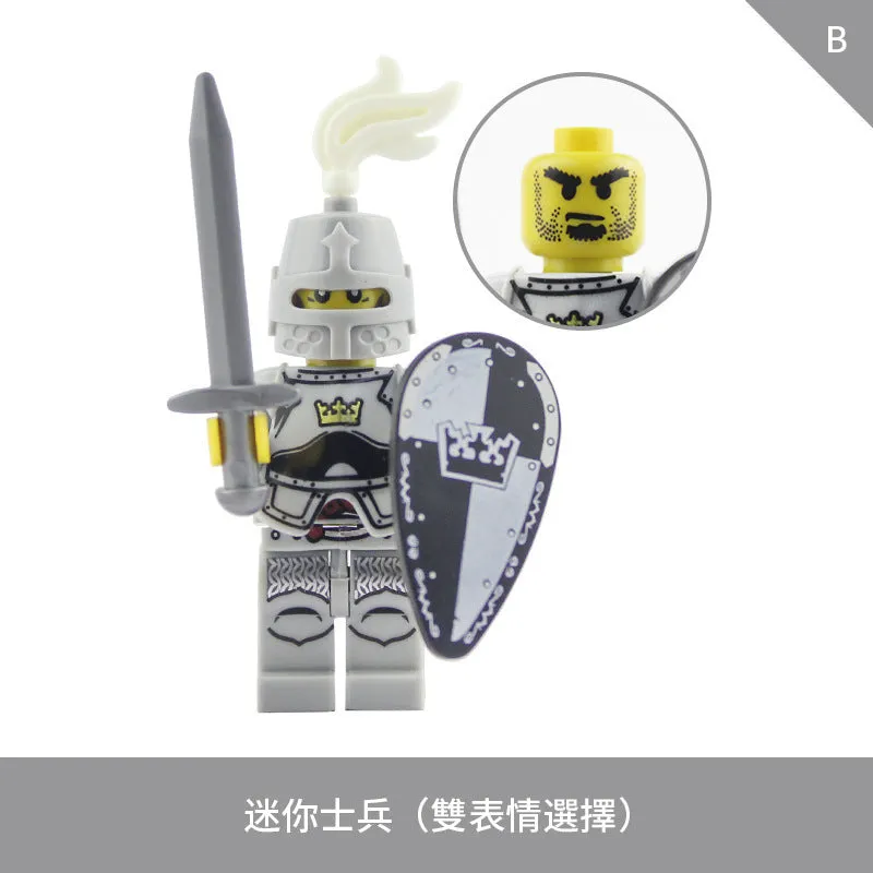 LOJO  AX9810 White Crown Knight Minifigure