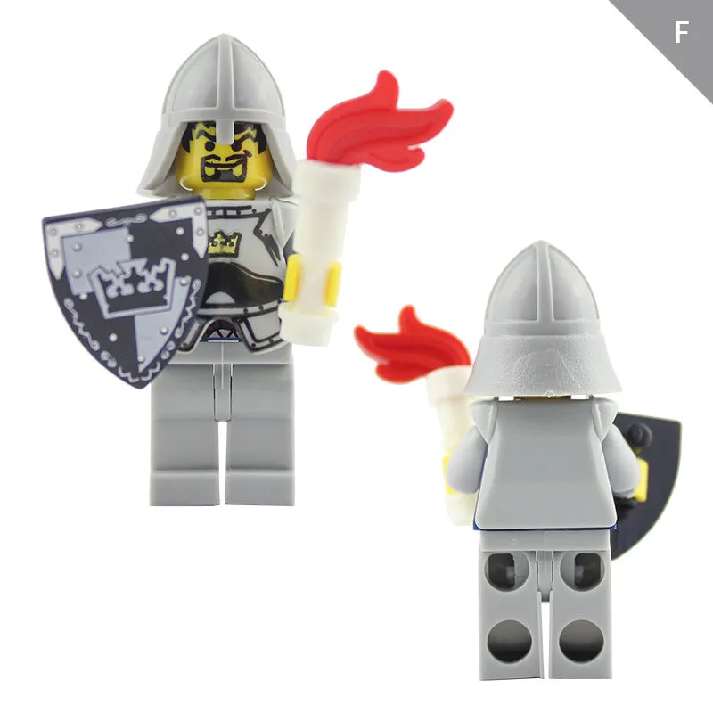 LOJO  AX9810 White Crown Knight Minifigure