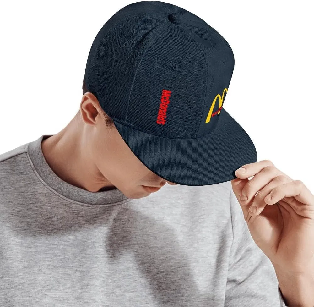 Long Flat Brim Snapback Hat for Unisex Adult Soft Outdoor Plain Baseball Cap Womens Mens Adjustable Golf Tennis Sun Hat