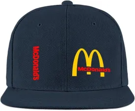 Long Flat Brim Snapback Hat for Unisex Adult Soft Outdoor Plain Baseball Cap Womens Mens Adjustable Golf Tennis Sun Hat