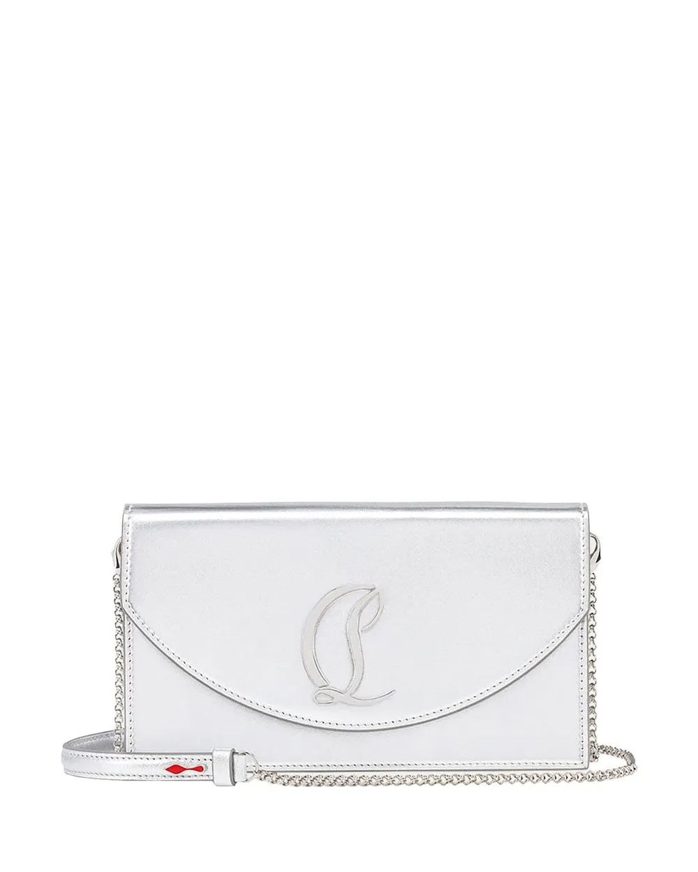 Loubi54 Clutch in Silver