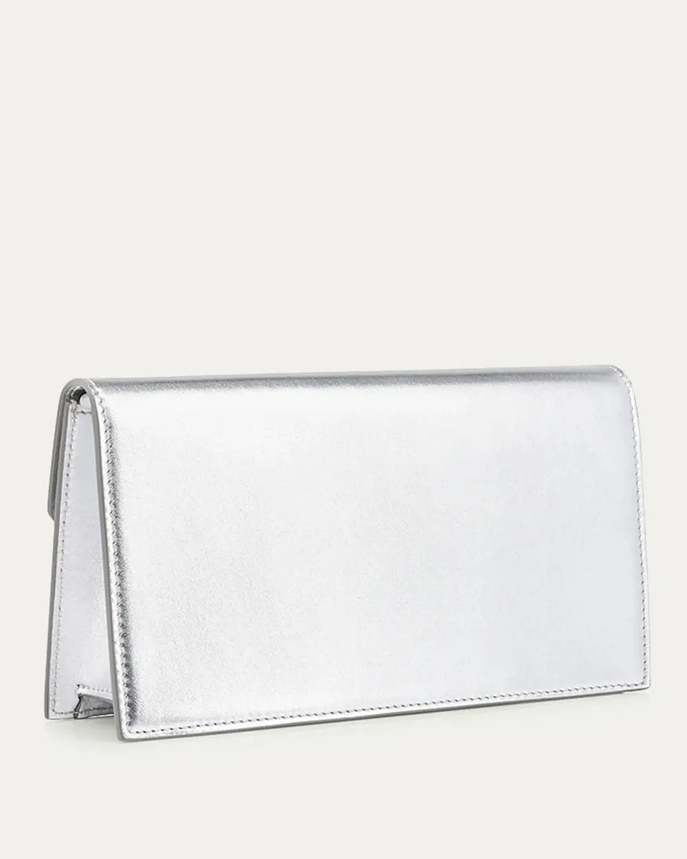 Loubi54 Clutch in Silver