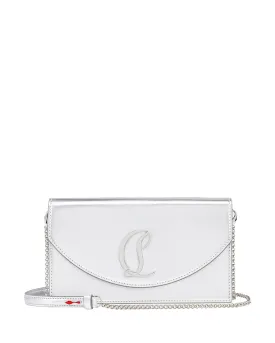 Loubi54 Clutch in Silver