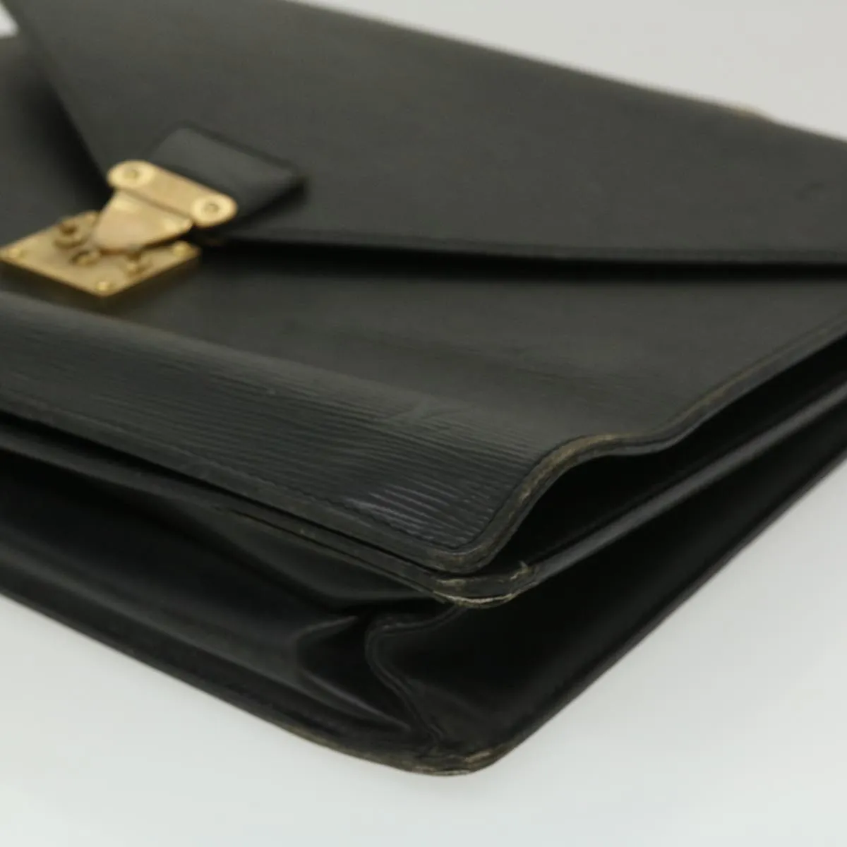 LOUIS VUITTON Epi Serviette Ambassador Business Bag Black M54412 am2600g