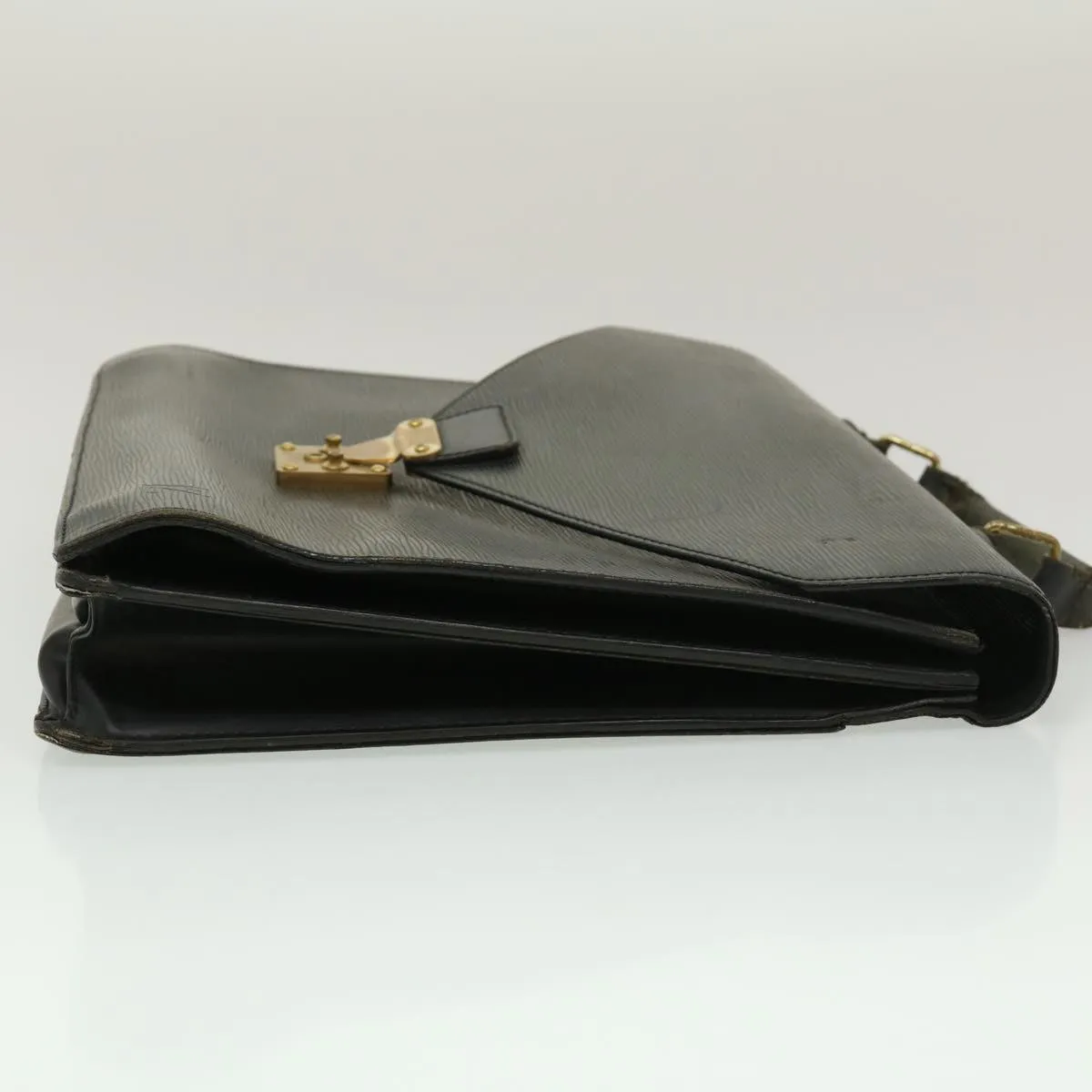 LOUIS VUITTON Epi Serviette Ambassador Business Bag Black M54412 am2600g