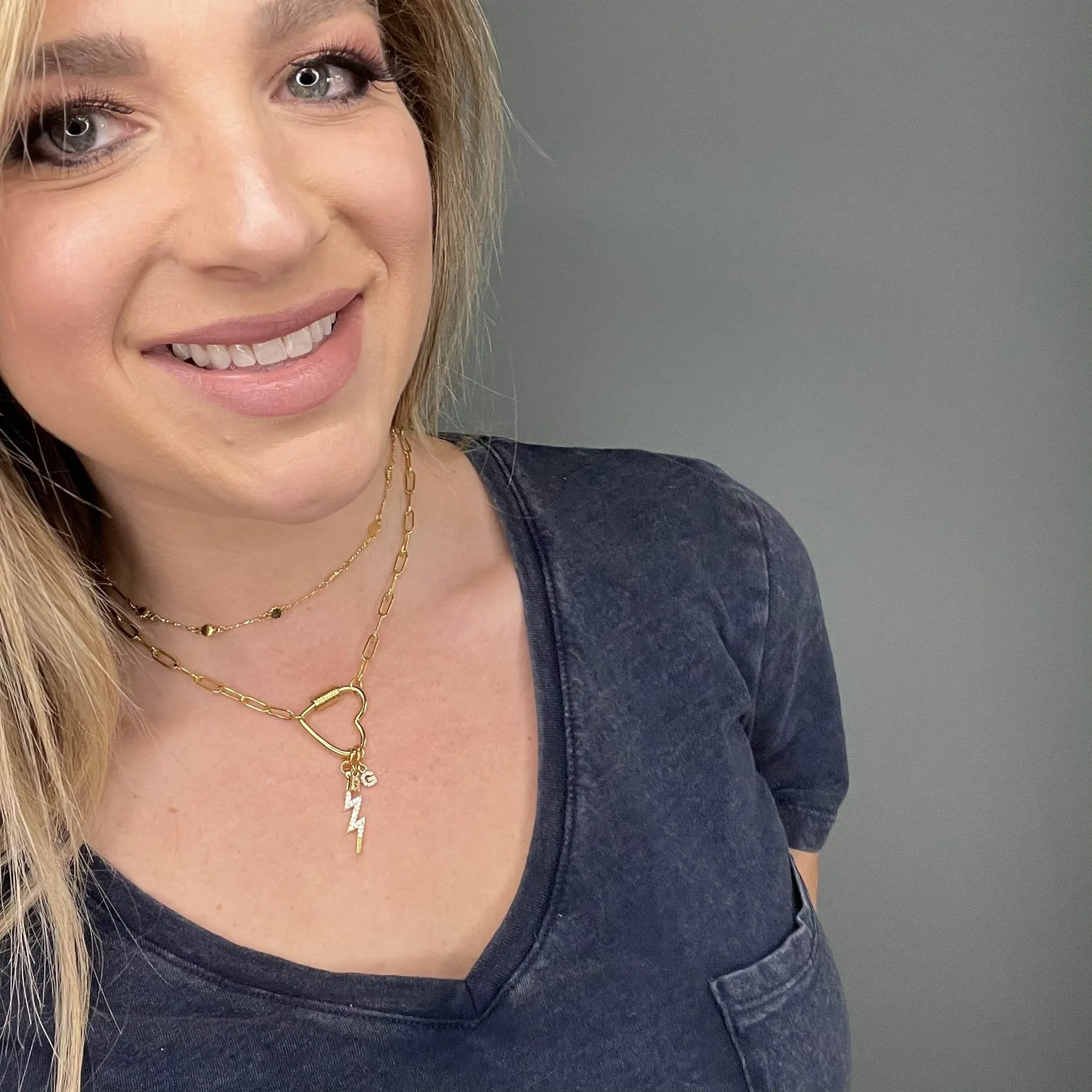 Love Lock Charm Necklace
