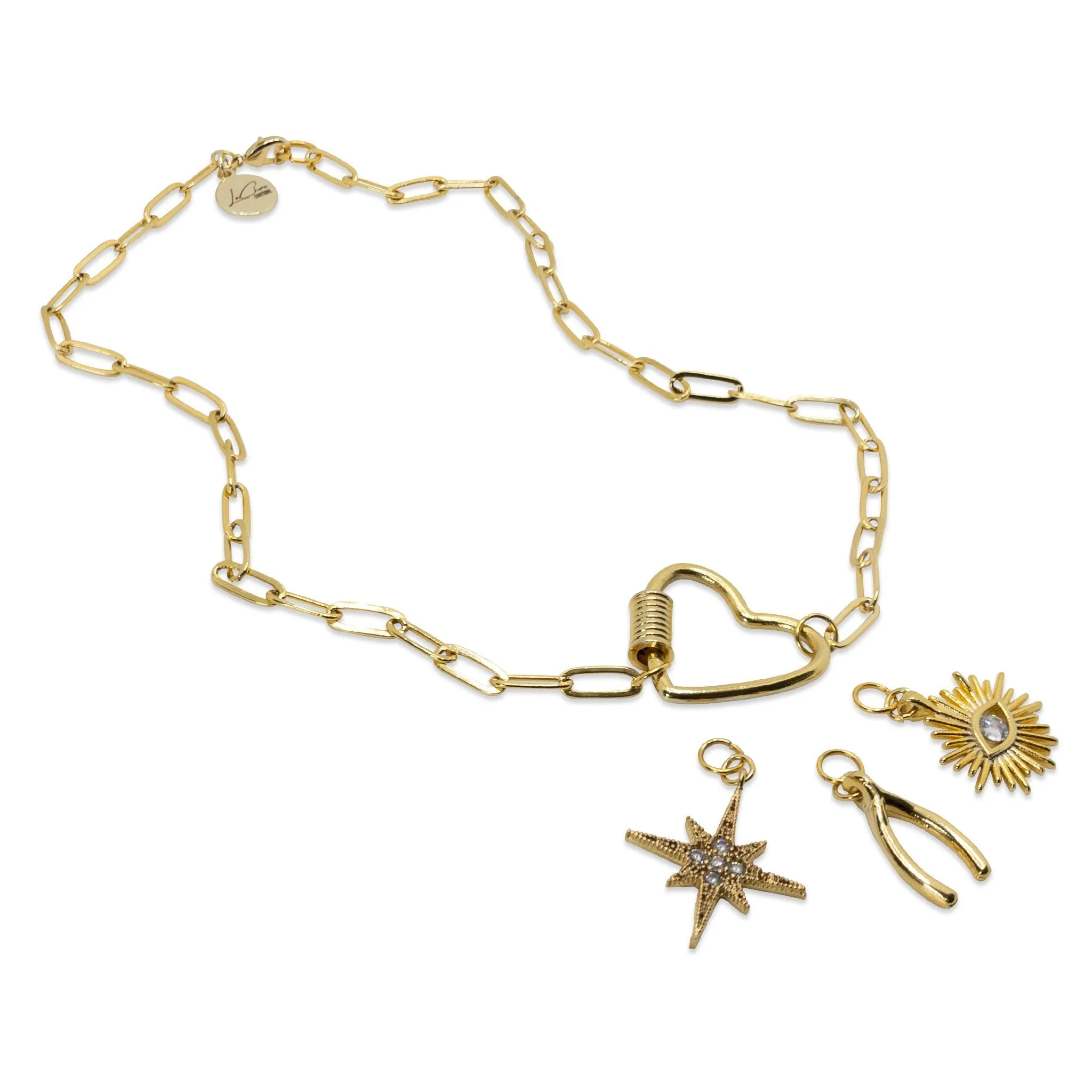 Love Lock Charm Necklace