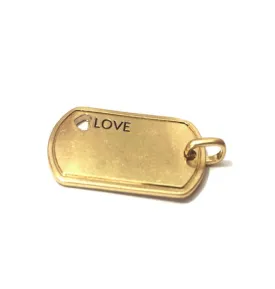 LOVE Tag Bale Charm