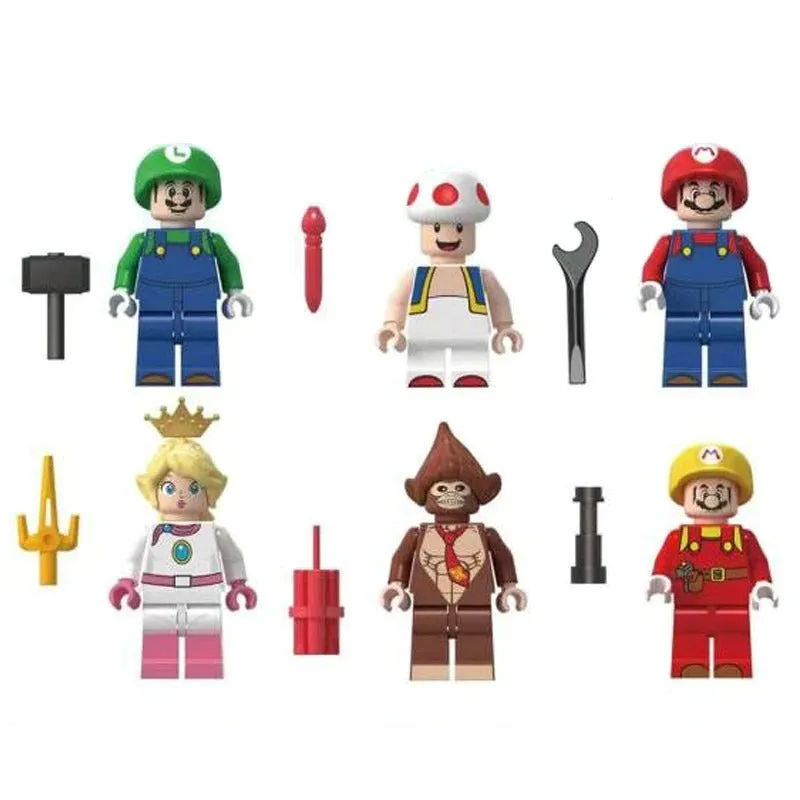 Mario mushroom man minifigure