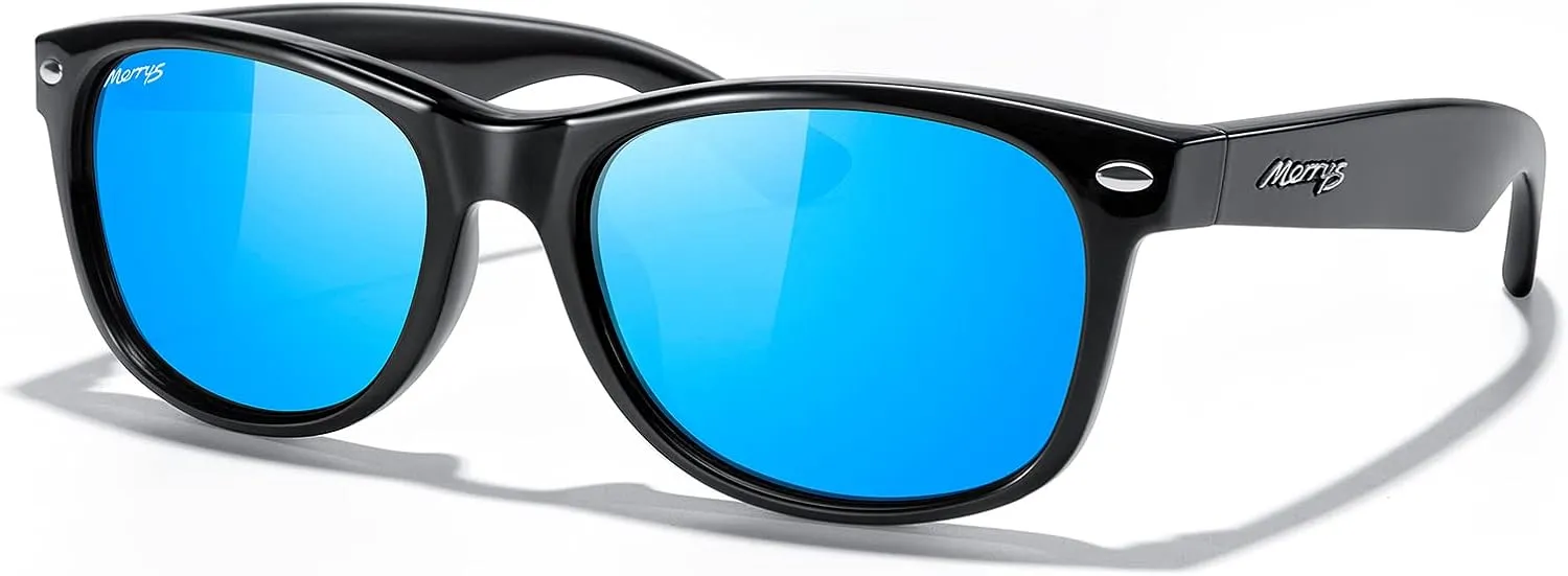 MERRY'S Polarized Unisex Shades Sunglasses for Men and Women Vintage Polarized Sun Glasses Mirror Lens