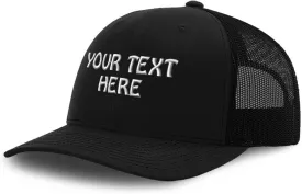 Mesh Trucker Hat Baseball Cap Custom Personalized Text Dad Hats for Men & Women