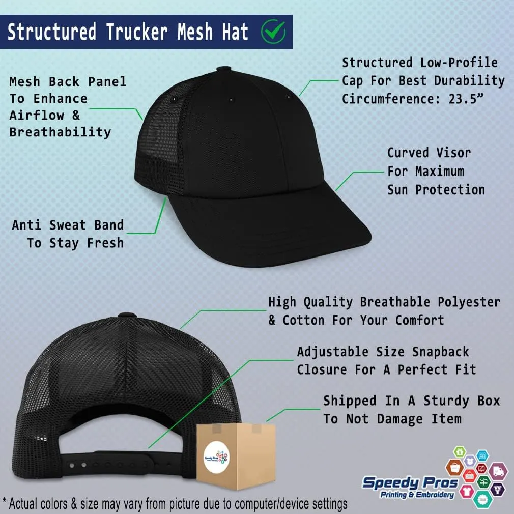 Mesh Trucker Hat Baseball Cap Custom Personalized Text Dad Hats for Men & Women