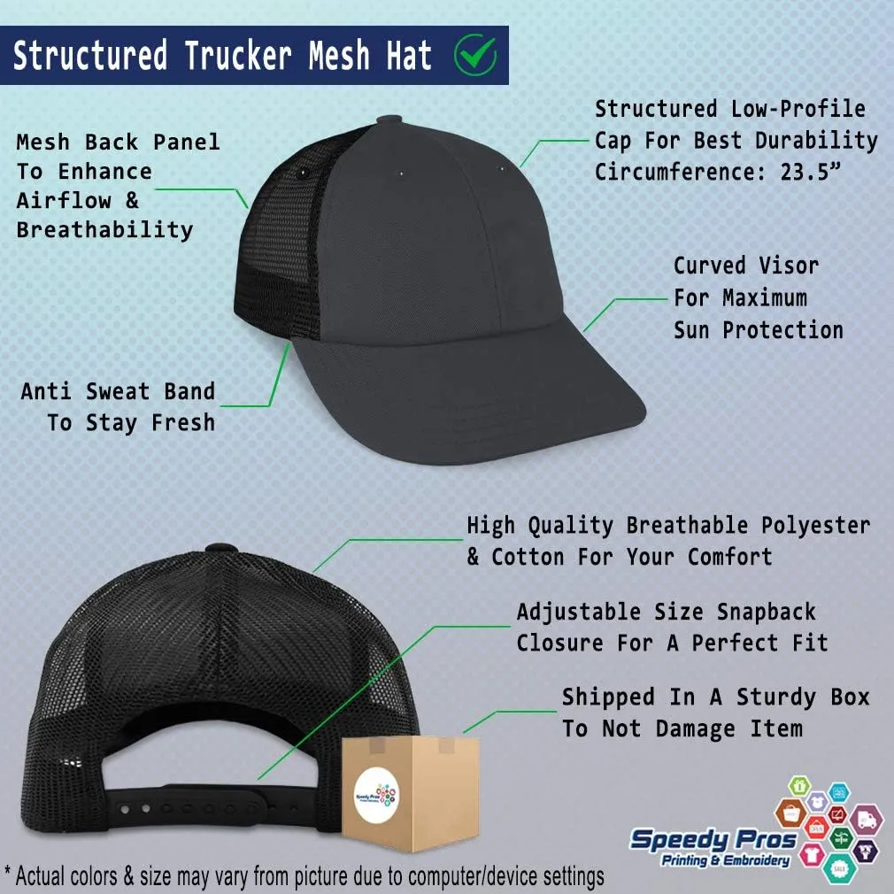 Mesh Trucker Hat Baseball Cap Custom Personalized Text Dad Hats for Men & Women