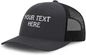 Mesh Trucker Hat Baseball Cap Custom Personalized Text Dad Hats for Men & Women