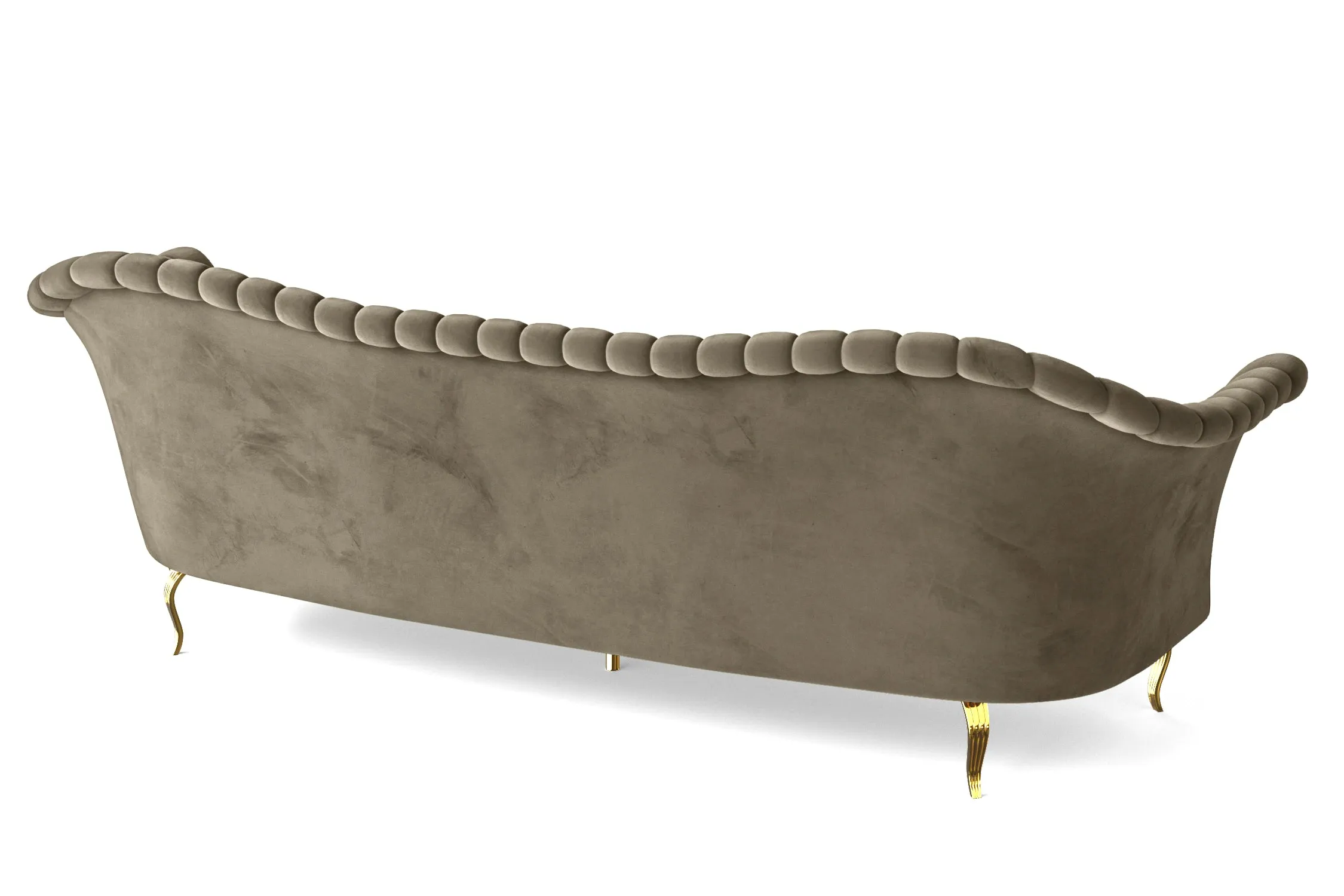 Milan 4 Seater Sofa Sand Velvet