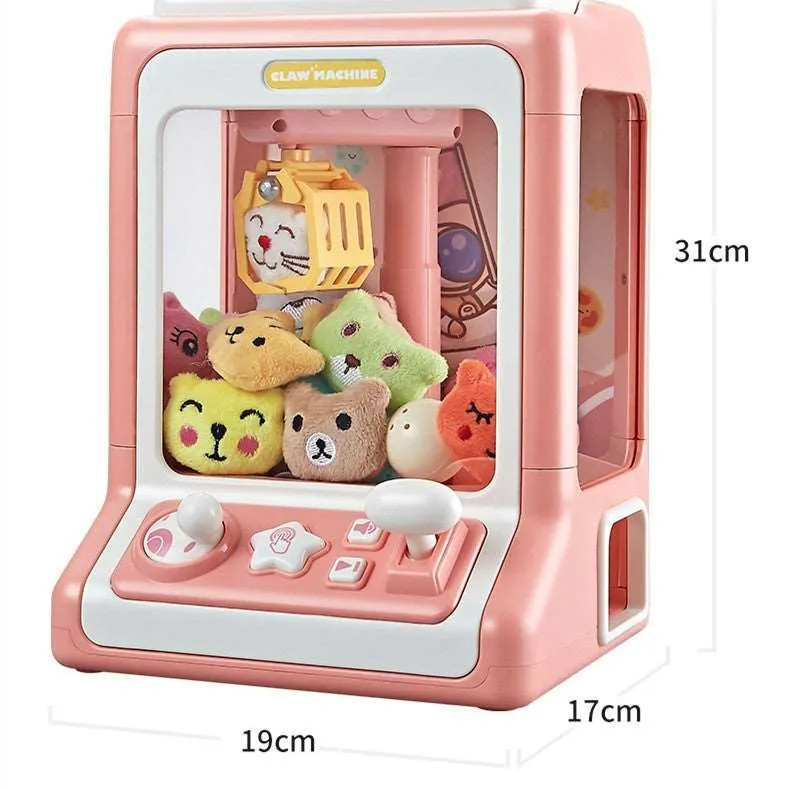Mini Cartoon Coin Operated Play Game Claw Crane Machine - Mini Joy Claw Fun