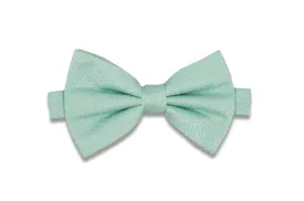 Mint Foam Silk Bow Tie (pre-tied)