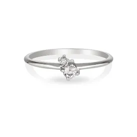Mischa | white sapphire & diamond