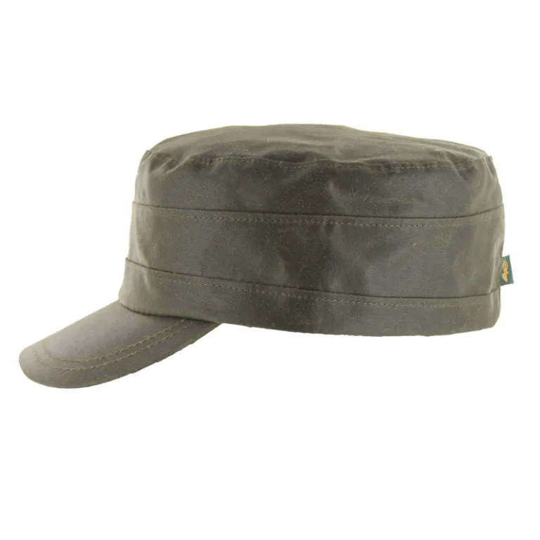 Mucros Wax Fishermans Cap | Green