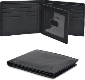 Oak Leathers Leather Wallet for Men - RFID Bifold Wallets with 9 Credit Cards 1 ID Window Slim Minimalist Front Pocket Gift For Men