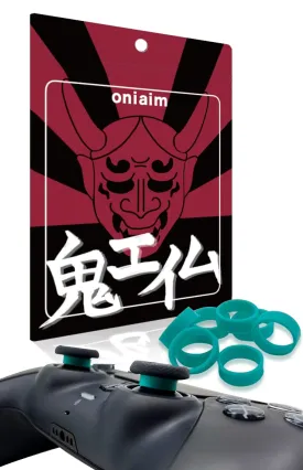 OniAim Thumbstick Protective Rings Silicone Anti Wear Stick Covers for PS4, PS5, Switch Pro Controller (8Pack) (Mint Green)