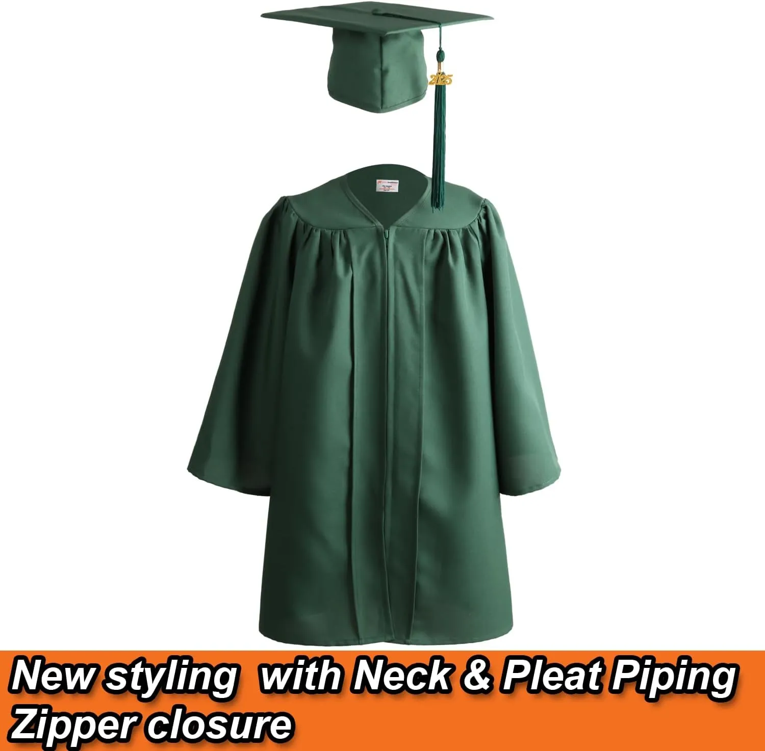 OSBO GradSeason Unisex Matte Kindergarten Graduation Gown Cap Tassel Set 2025