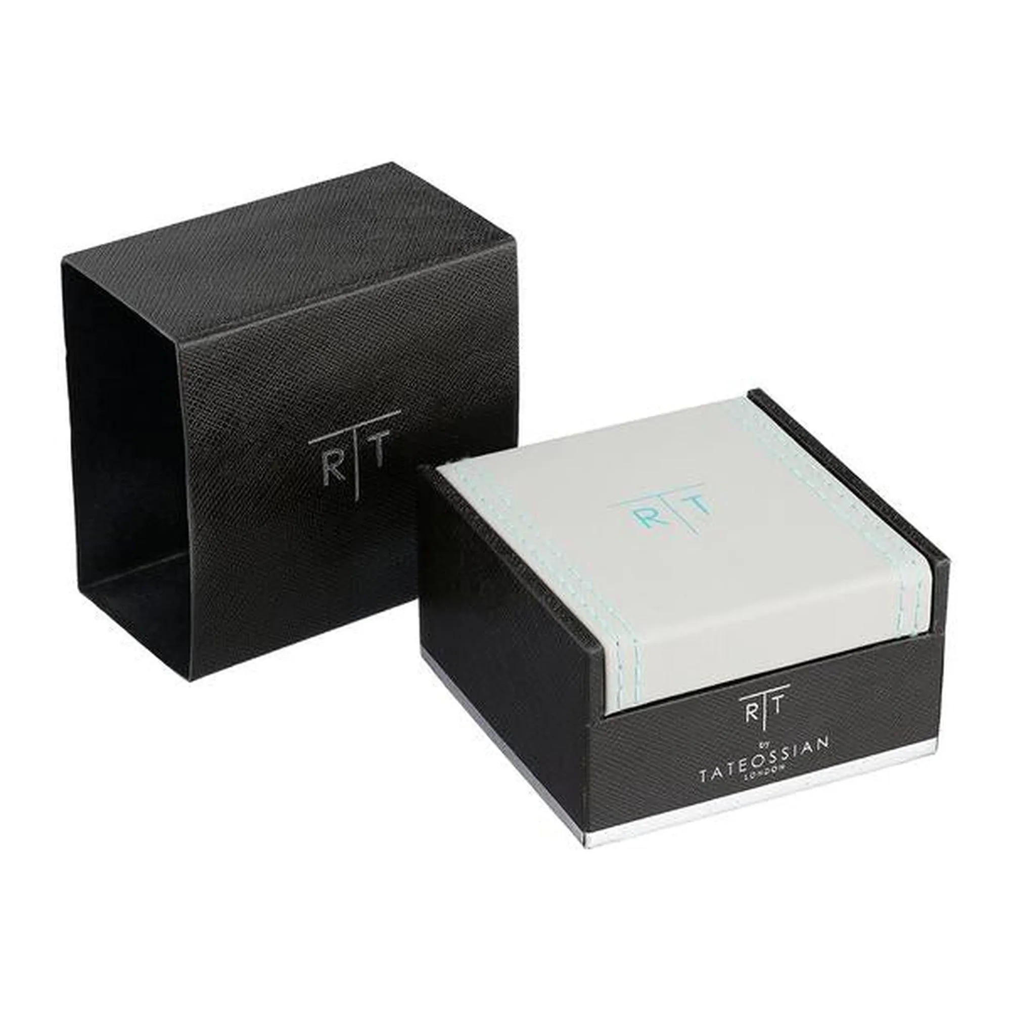 Palladium Tablet cufflinks with grey alutex