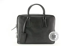 Prada VS0305 9Z2 Saffiano Travel Borsa DA Viaggio Nero / F0002 Leather Briefcases Shw