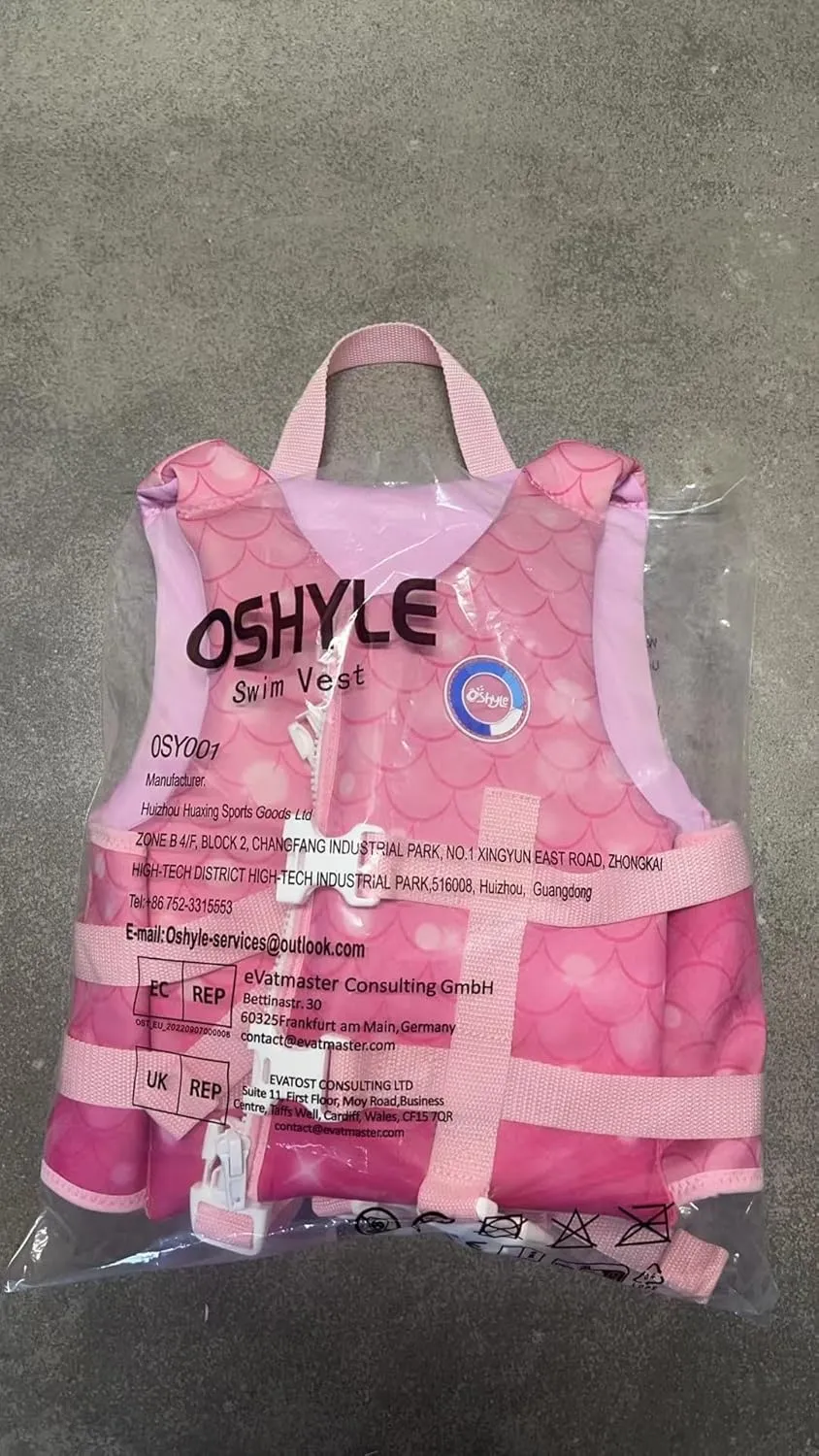 Premium Neoprene Swim Vest for Kids - with Adjustable Safety Straps Age 1-9,Ideal Buoyancy Swim Aid for Boys, Girls, and Toddlers
