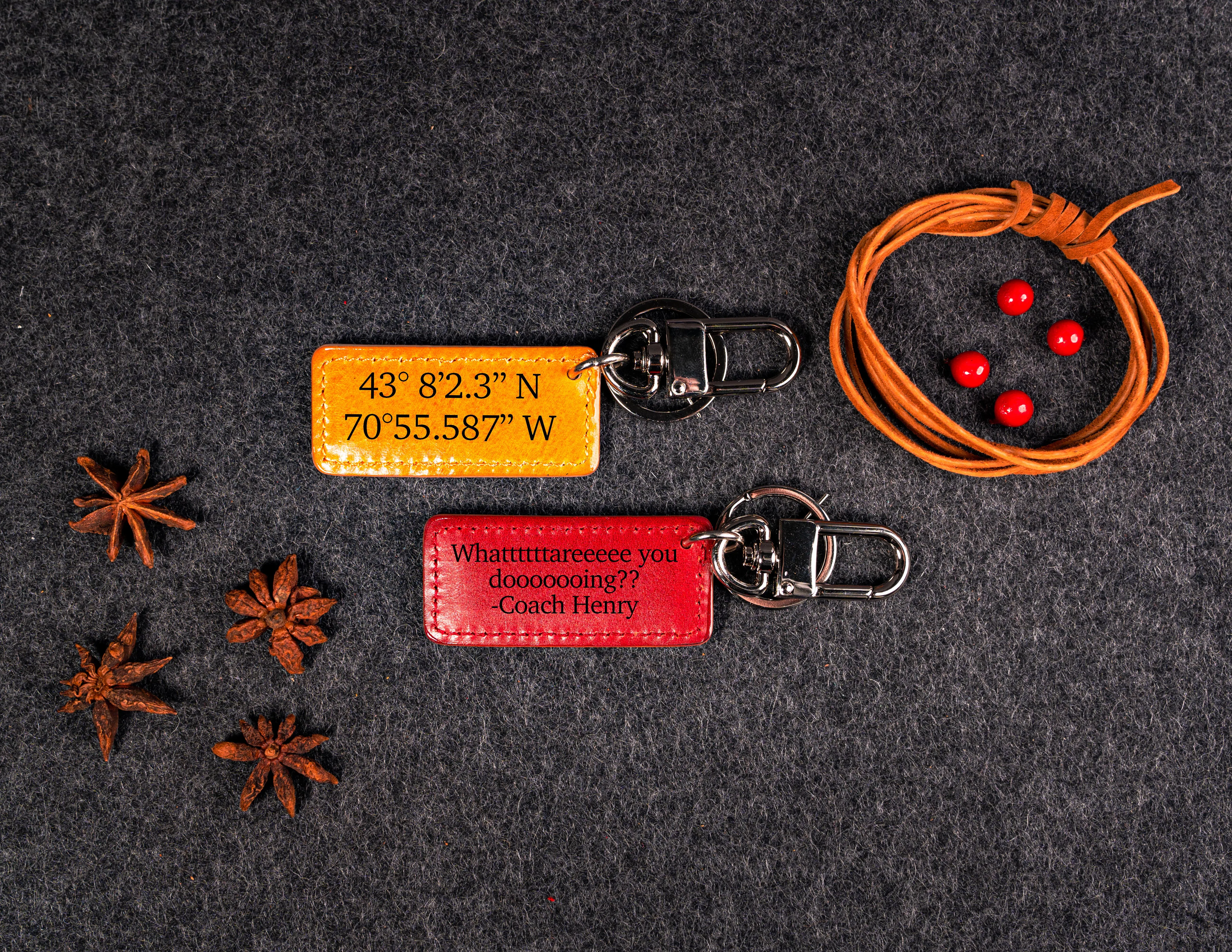 PU Leather Keychain Three Color