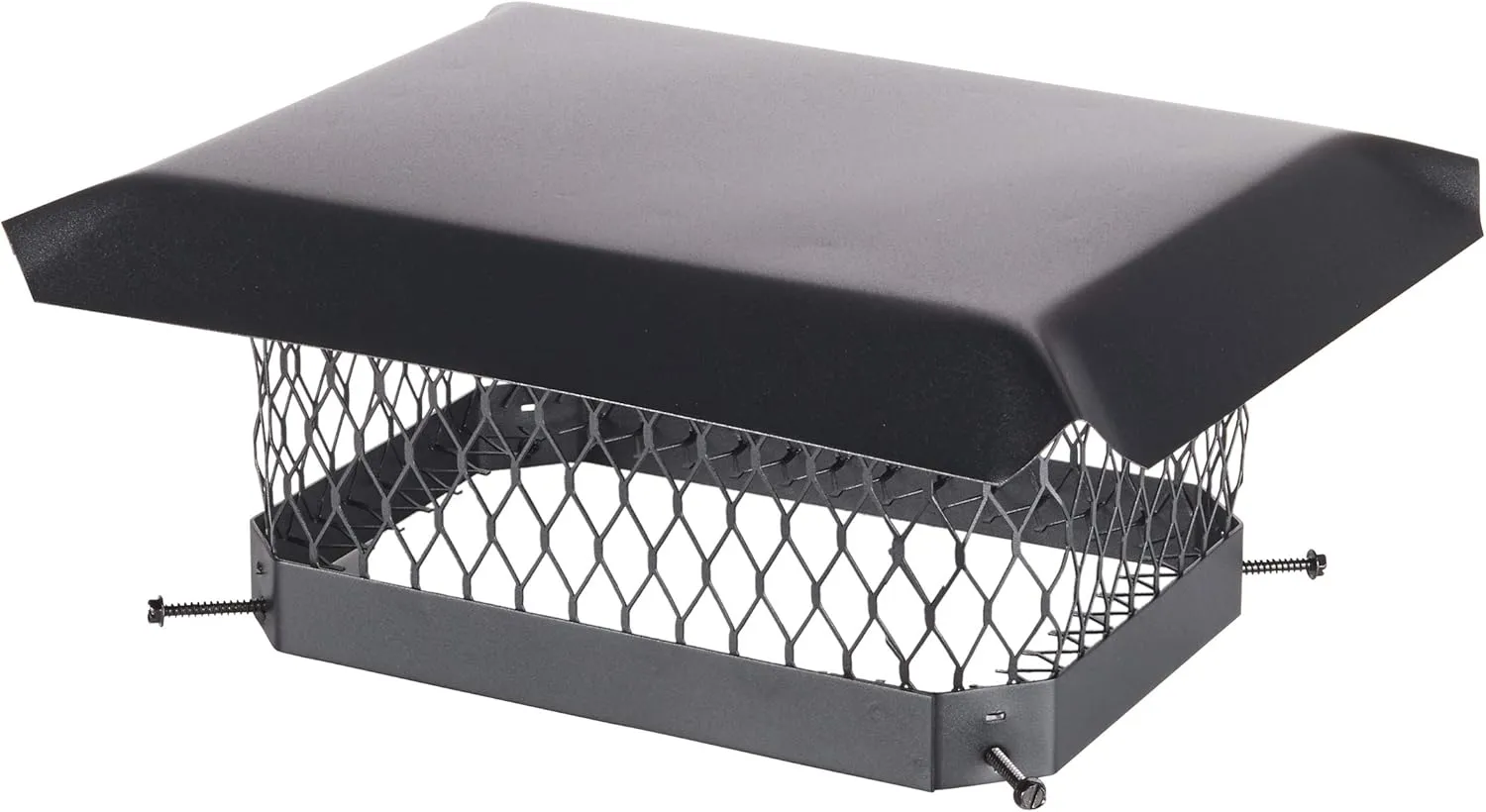 Shelter 9"x 13" Single Flue Bolt-On Chimney Cap, Fully Assembled, Galvanized Steel