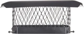 Shelter 9"x 13" Single Flue Bolt-On Chimney Cap, Fully Assembled, Galvanized Steel