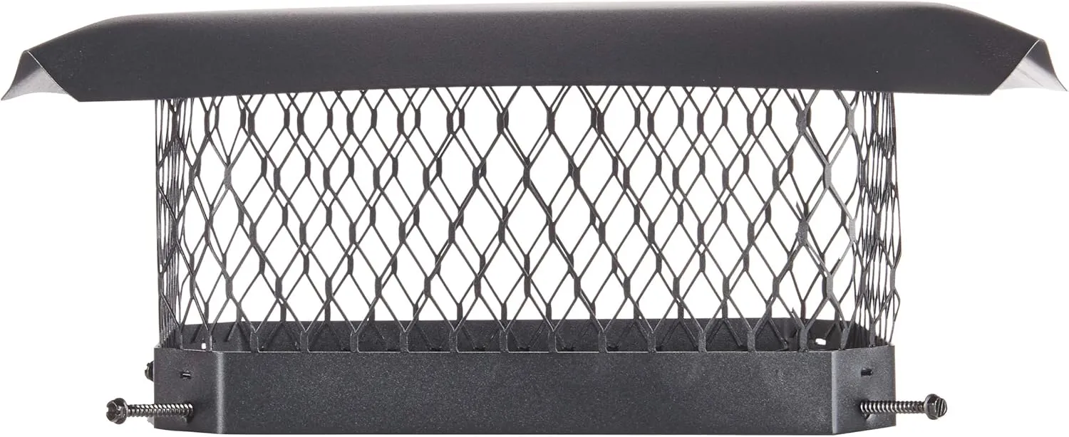 Shelter 9"x 13" Single Flue Bolt-On Chimney Cap, Fully Assembled, Galvanized Steel