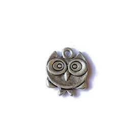 Silver Owl Charm