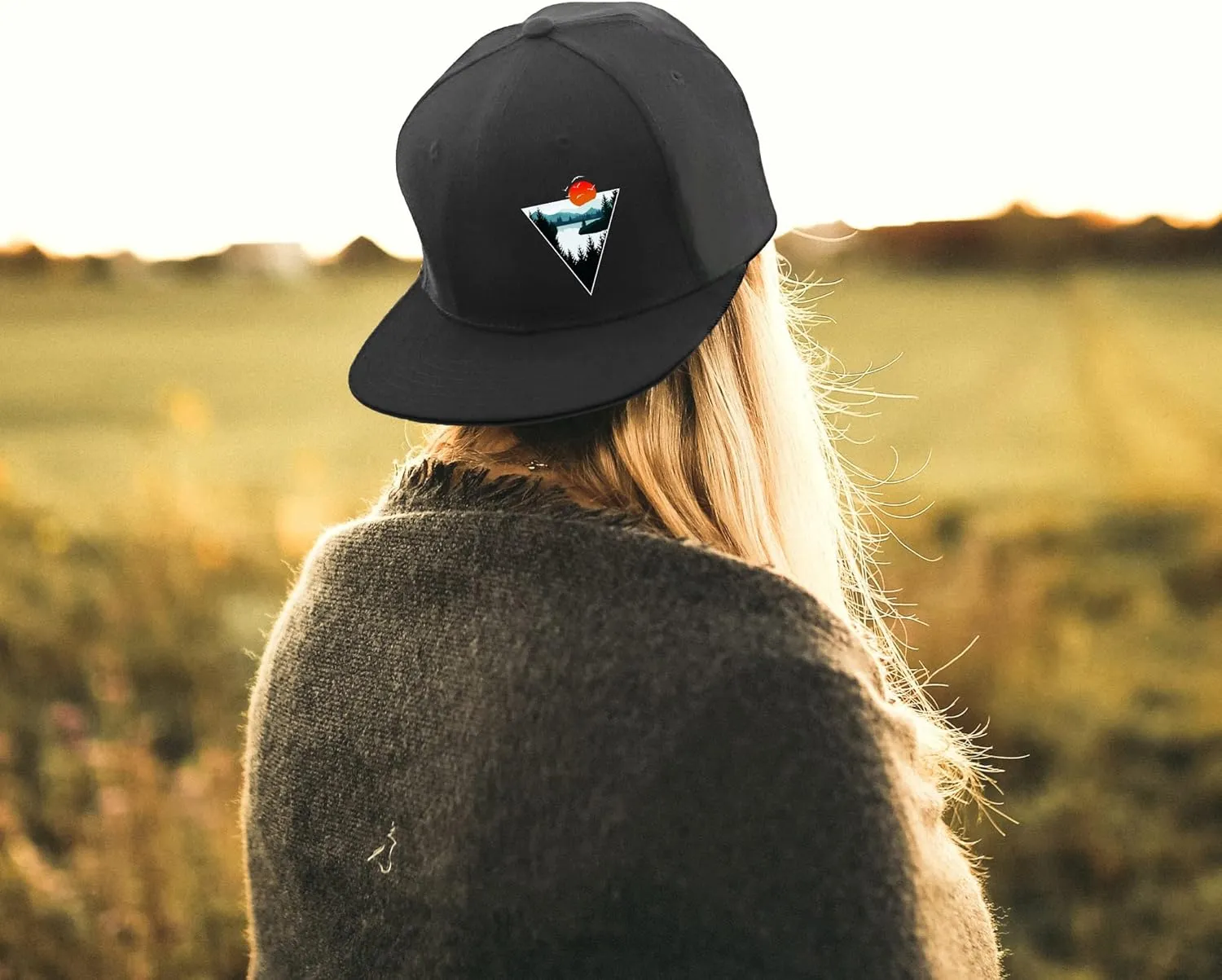 Skull Hat Flat Bill Hats for Men Boys Skeleton Cap USA American Flag Black Mens Snapback Hats Flat Brim Snap Backpack