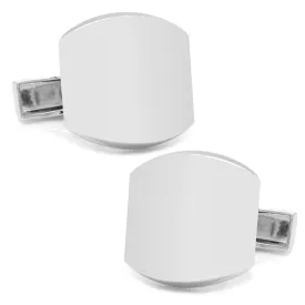 Sterling Silver Classic Engravable Cufflinks