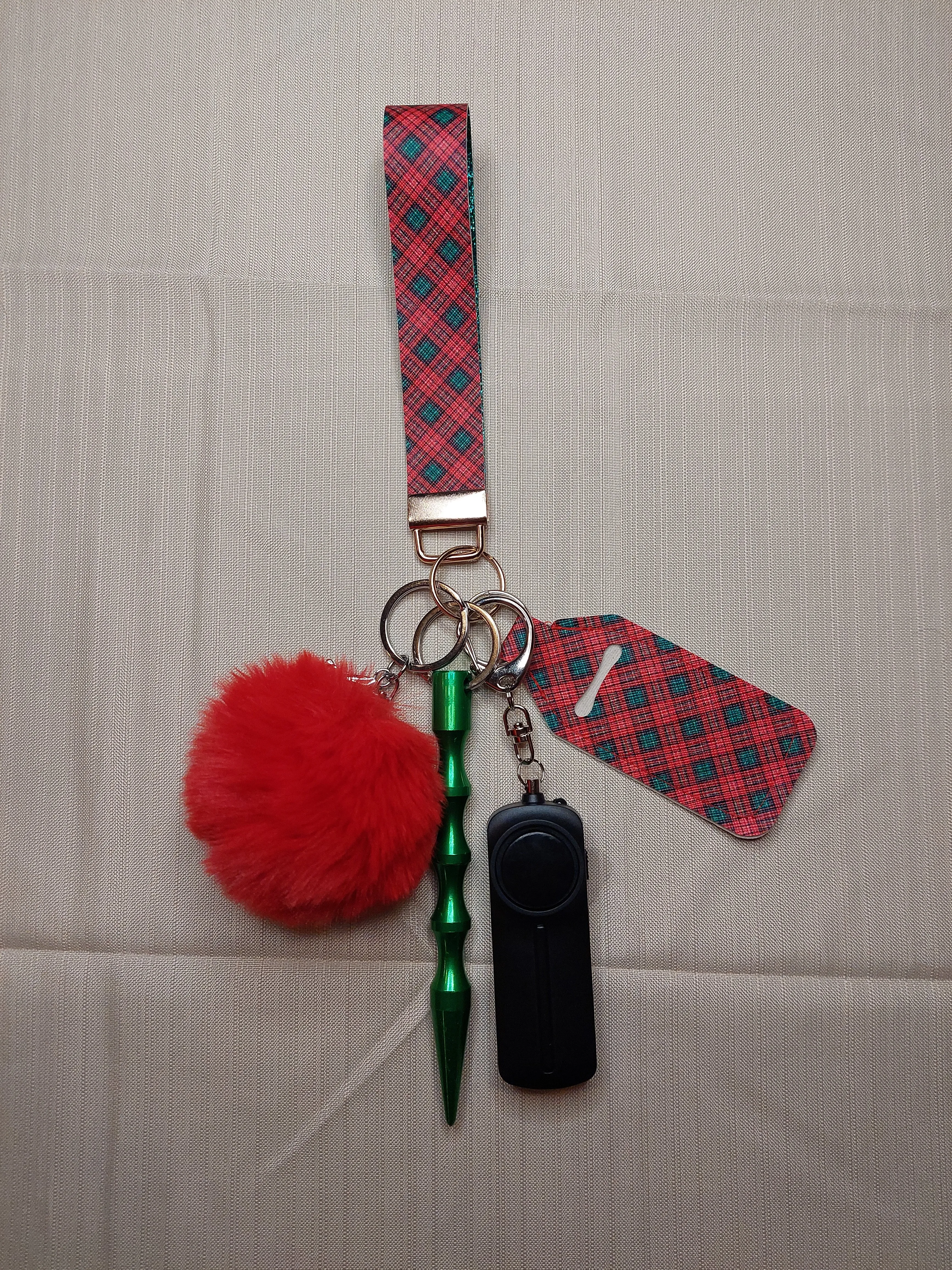 Tartan Themed Safety Keychain | Self Defense Keychain | Holiday
