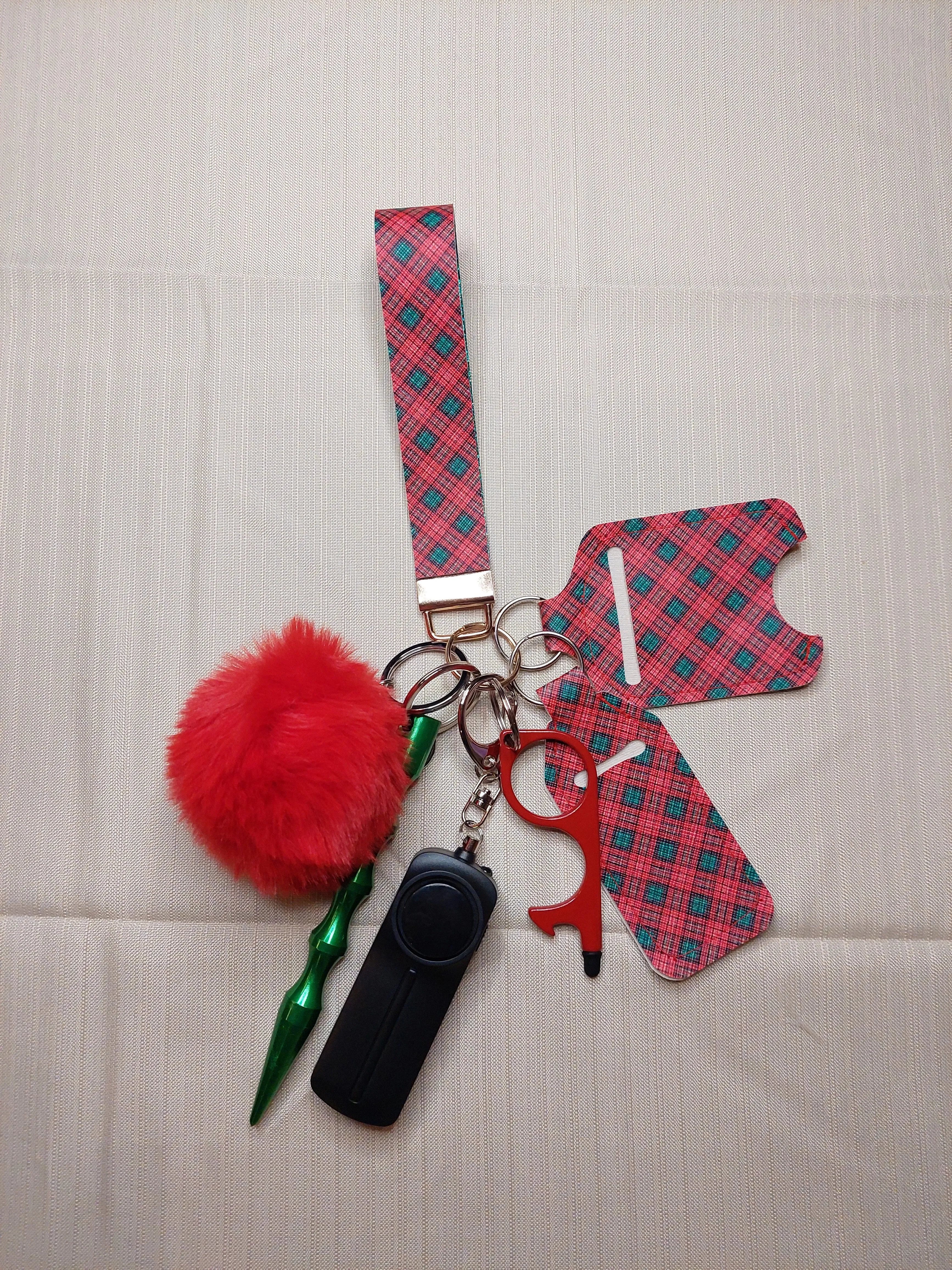 Tartan Themed Safety Keychain | Self Defense Keychain | Holiday