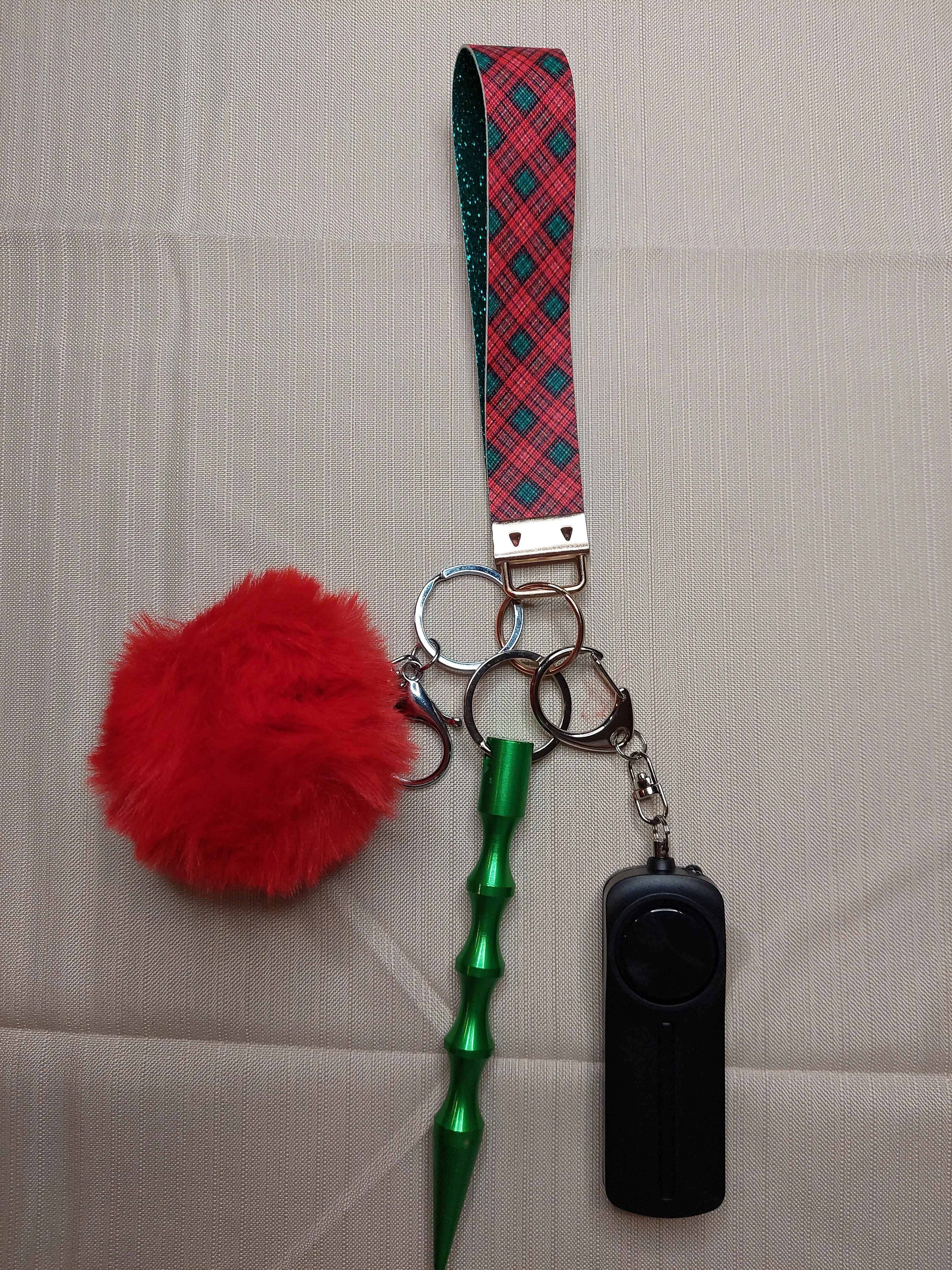 Tartan Themed Safety Keychain | Self Defense Keychain | Holiday