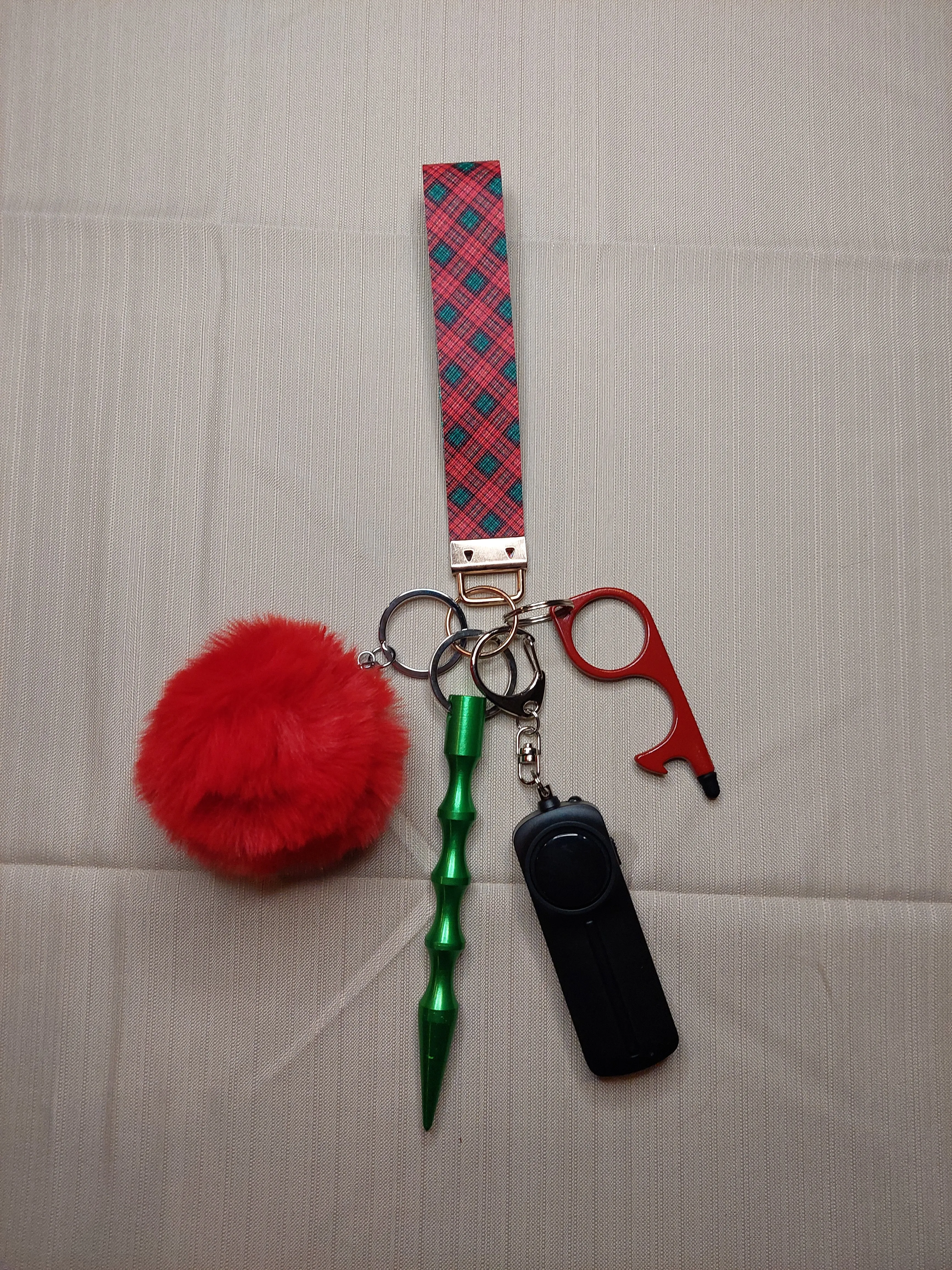 Tartan Themed Safety Keychain | Self Defense Keychain | Holiday