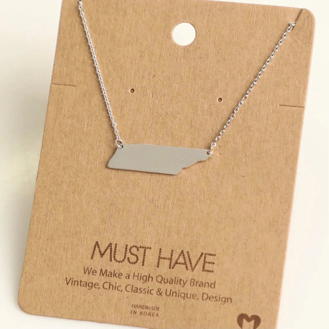 Tennessee State Necklace [Silver]