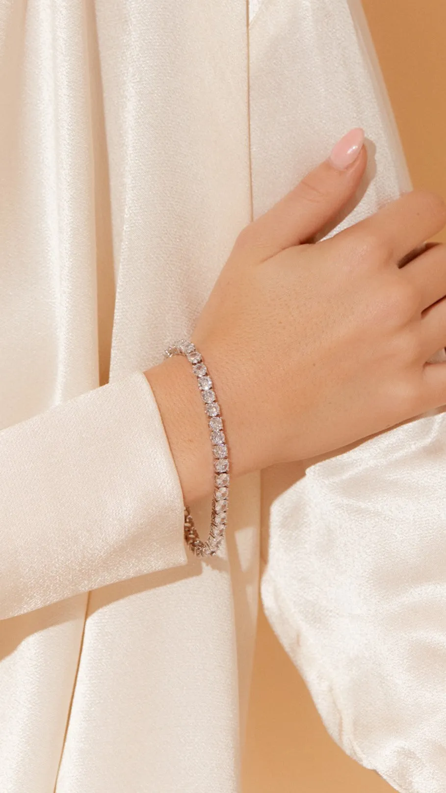 Tennis Bracelet - Crystal/Silver