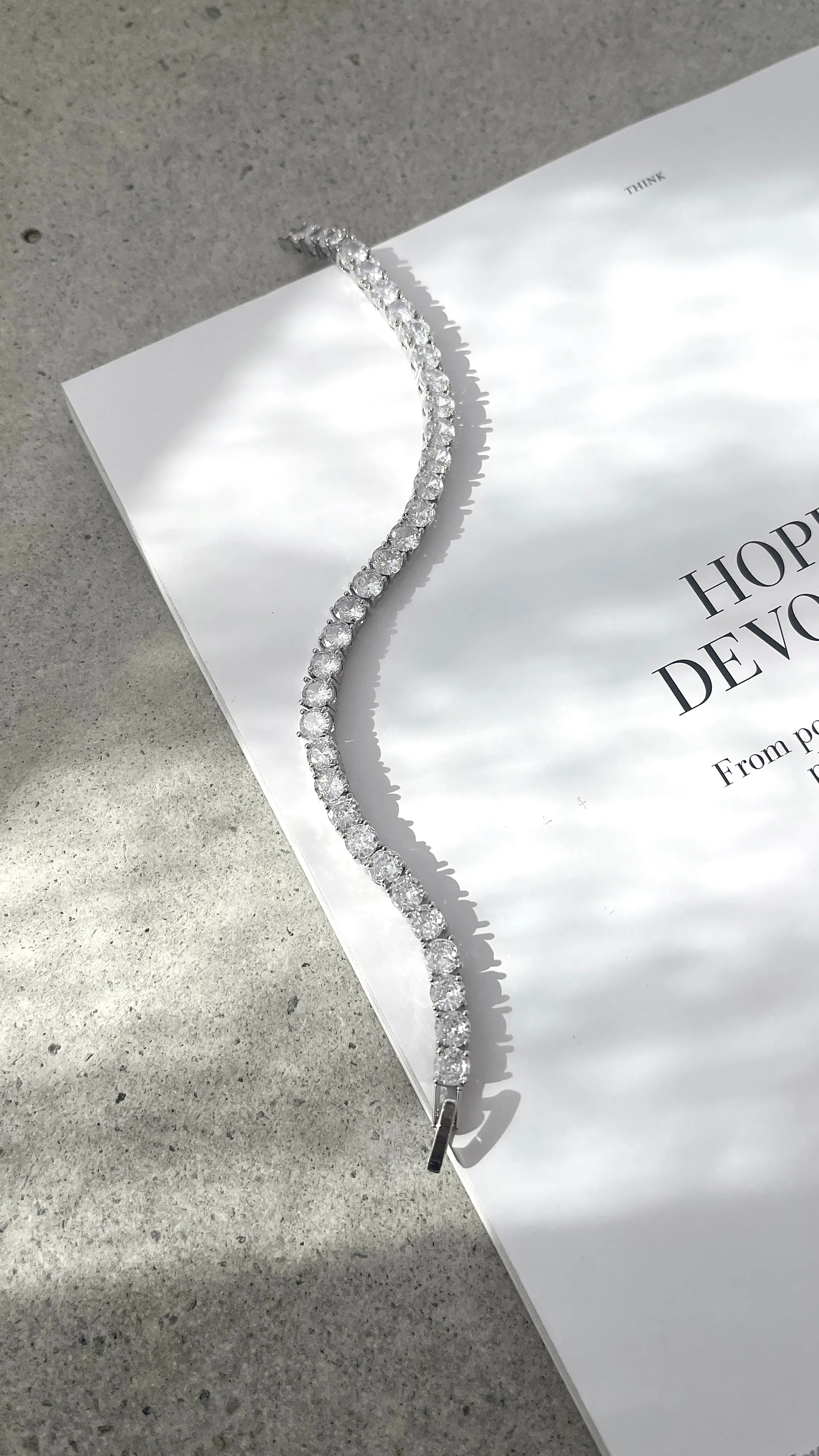 Tennis Bracelet - Crystal/Silver